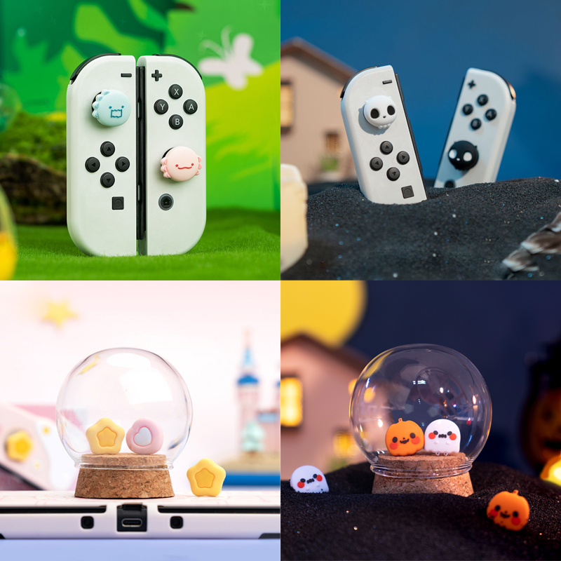 Gaming Accessories Nintendo Switch - Dinosaur Monster Silicone Soft Thumb Stick