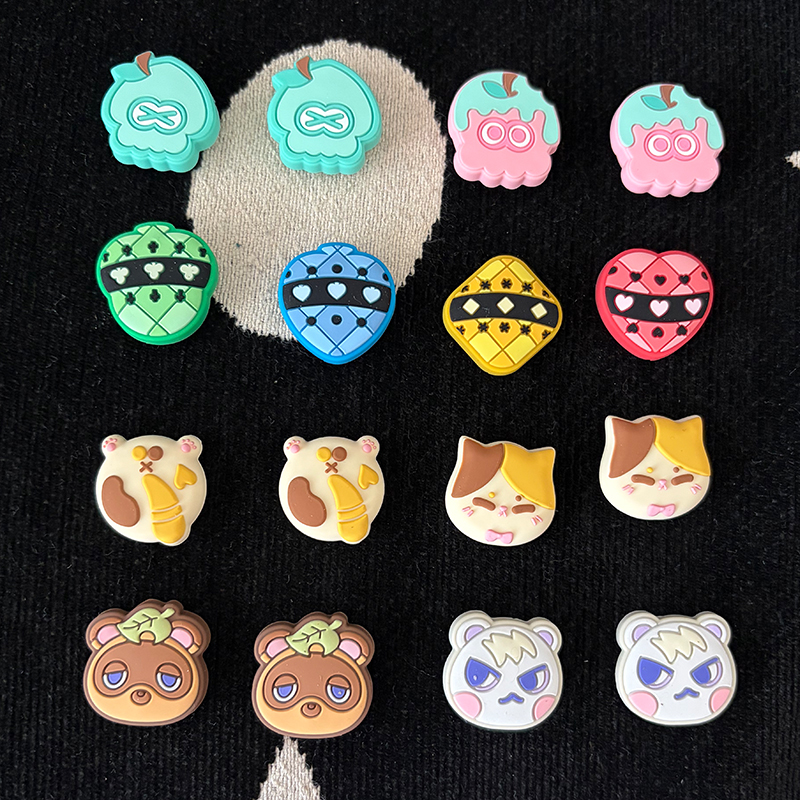 Gaming Accessories Nintendo Switch - 4pcs Cartoon Anime Silicone Thumb Stick