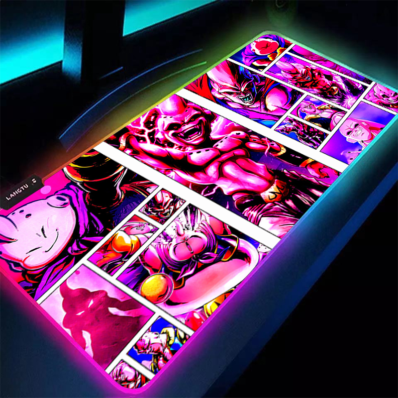 Gaming Accessories For Setup - RGB Mouse Pad 90x40cm DBZ Dragon