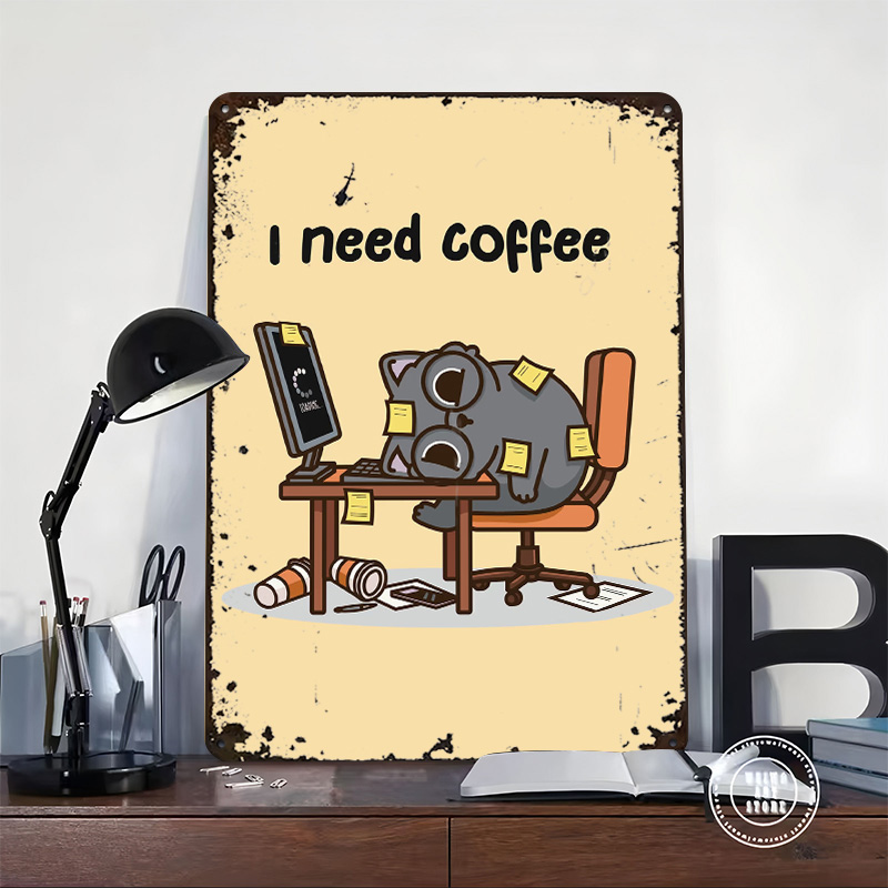 I Need Coffee 3D Texture Metal – Gaming Accessories That You Need Bewertung und Preis