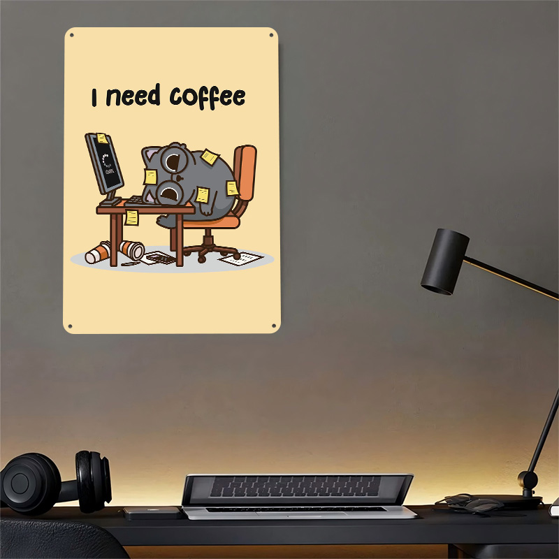 I Need Coffee 3D Texture Metal – Gaming Accessories That You Need Bewertung und Preis