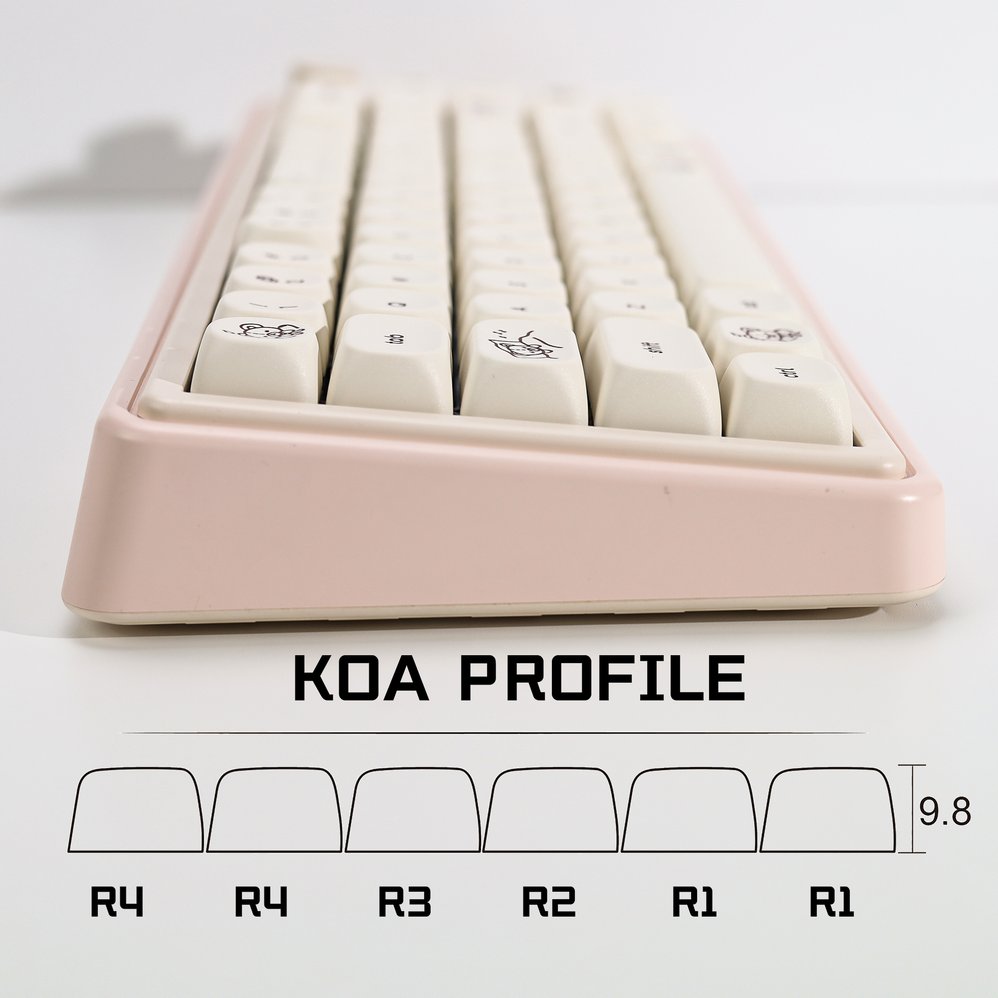 KBDiy Cute Bear Tales Keycaps  – Gaming Accessories Aesthetic Bewertung und Preis
