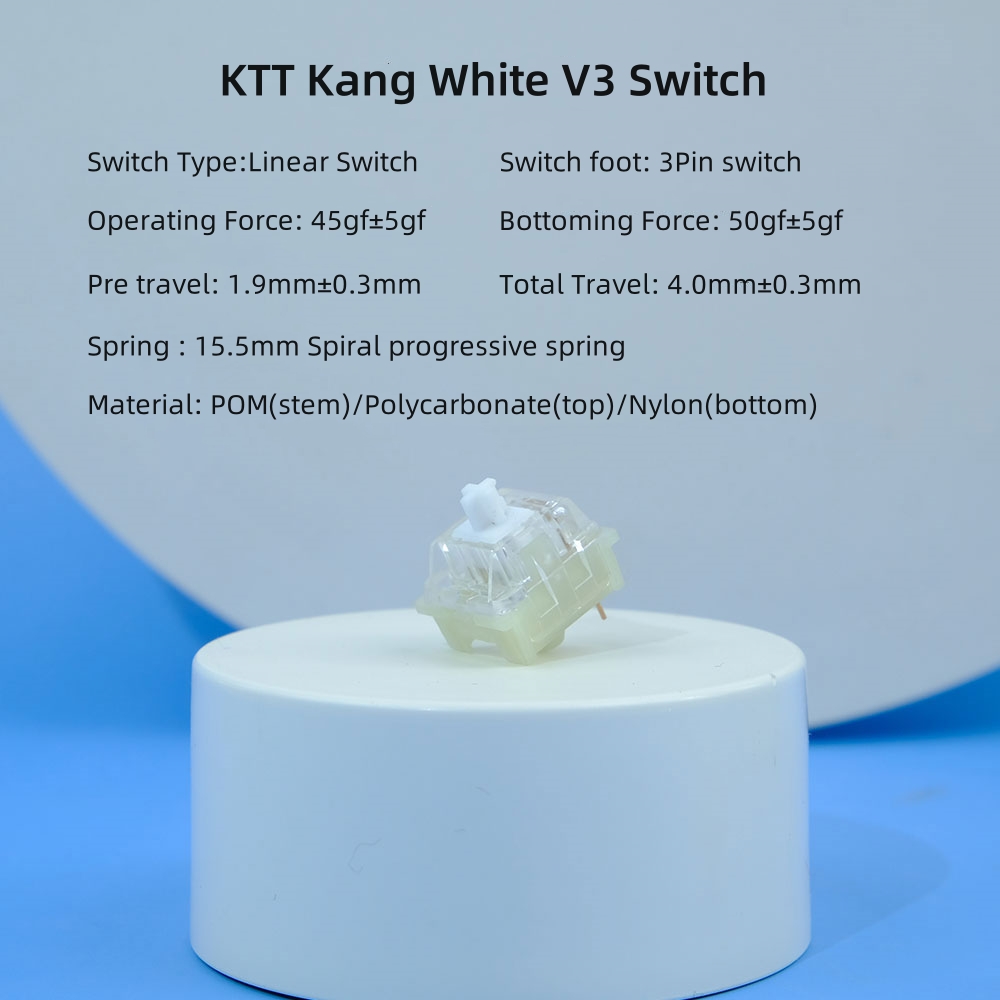 KTT Kang White V3 Switches Mec – Gaming Accessories Aesthetic Bewertung und Preis
