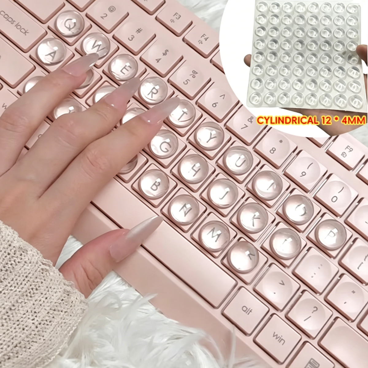 Nail Art Keyboard Key Caps for – Gaming Accessories Aesthetic Bewertung und Preis