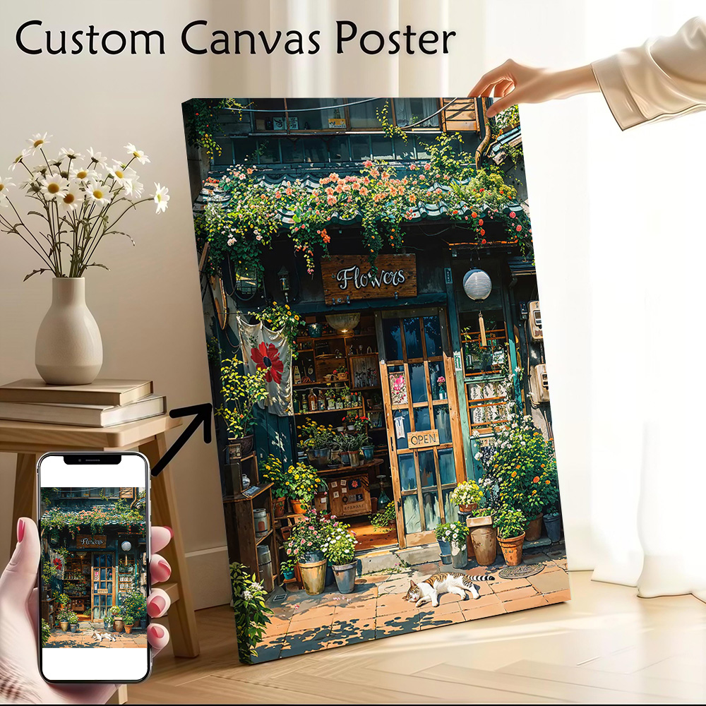 Cozy Flower Shop Canvas Wall A – Gaming Accessories Shop Bewertung und Preis