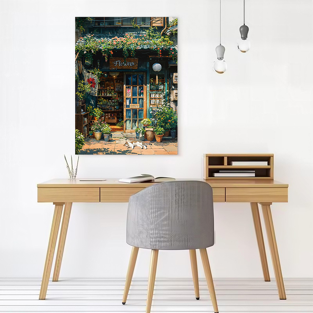Cozy Flower Shop Canvas Wall A – Gaming Accessories Shop Bewertung und Preis