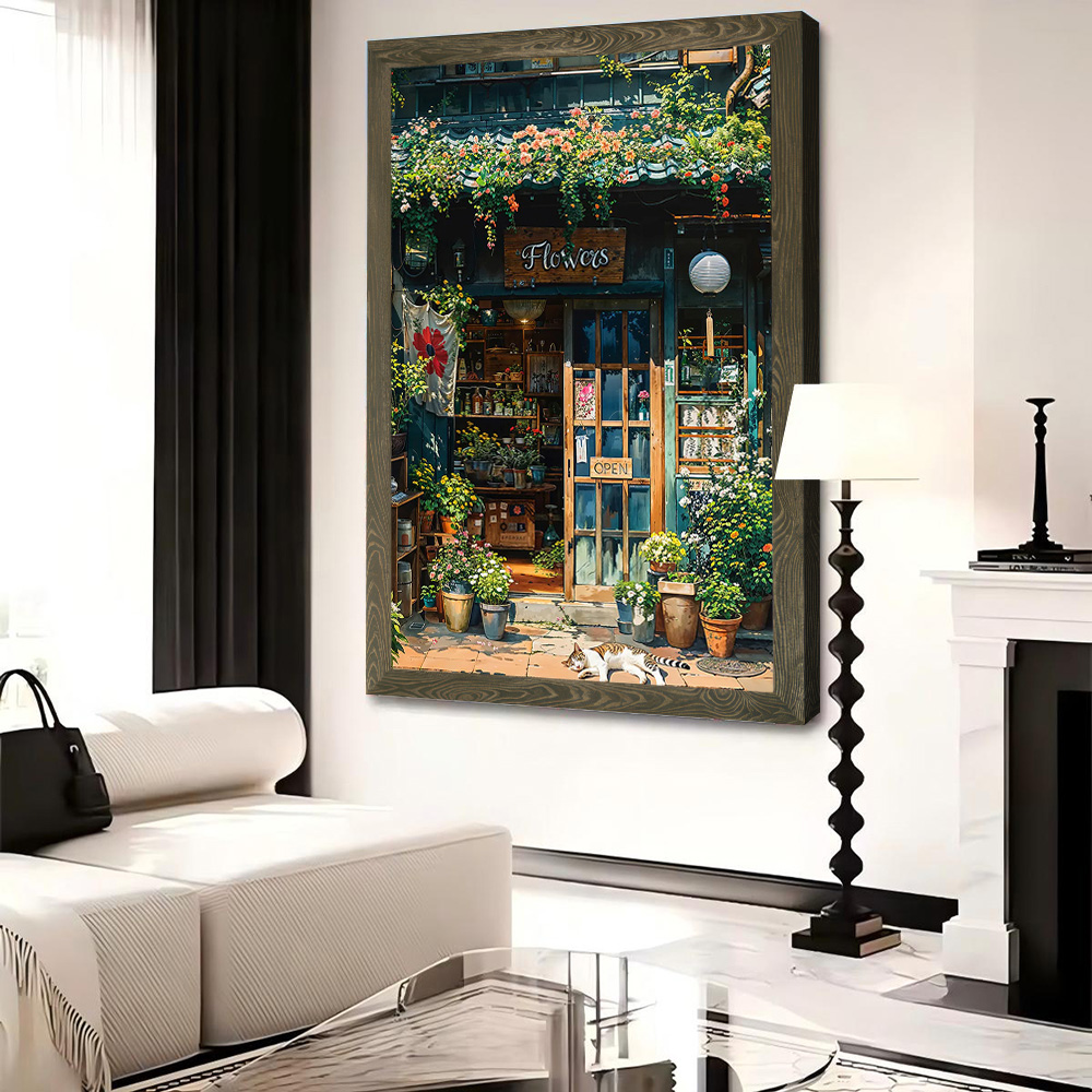 Cozy Flower Shop Canvas Wall A – Gaming Accessories Shop Bewertung und Preis