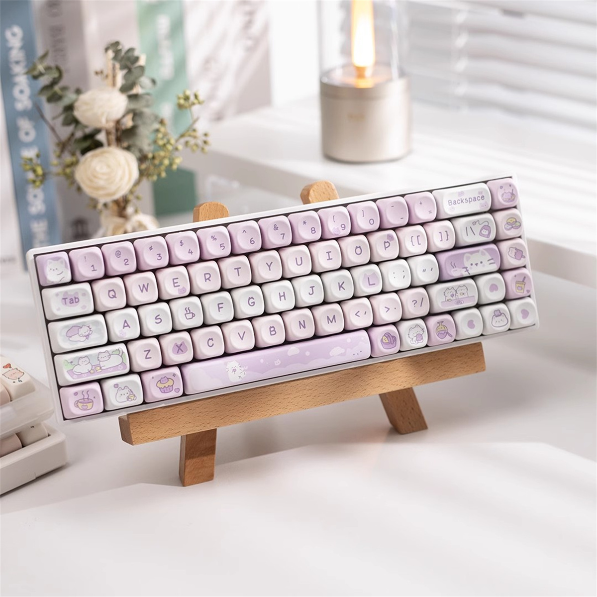 95Keys Dessert Cat Theme Keyca – Gaming Accessories Aesthetic Bewertung und Preis
