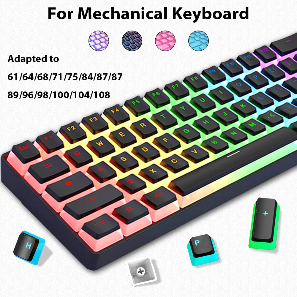 129 Keys Pudding Keycaps PBT D – Gaming Accessories Aesthetic Bewertung und Preis