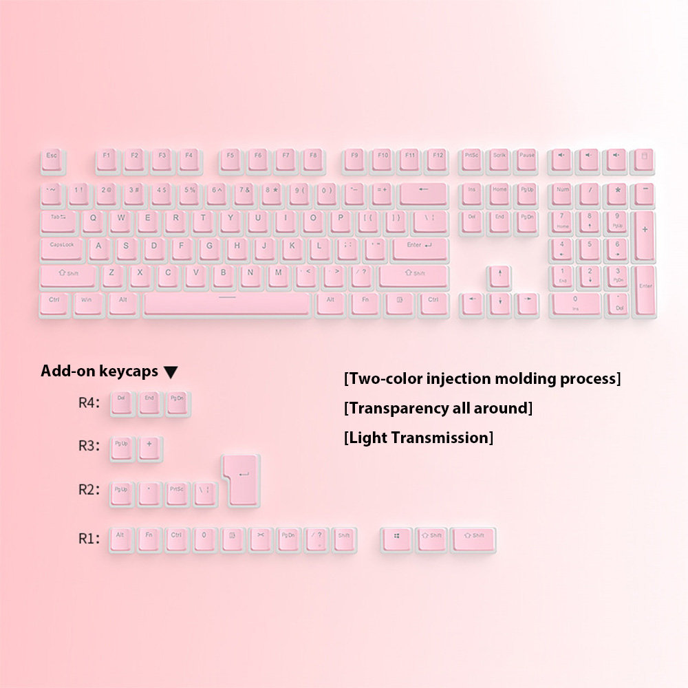 129 Keys Pudding Keycaps PBT D – Gaming Accessories Aesthetic Bewertung und Preis