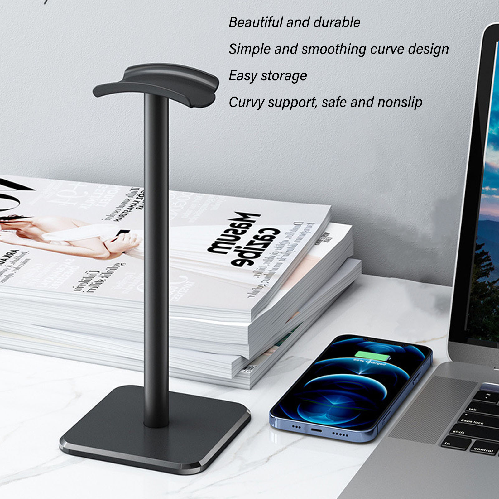 Headphone Stand Rounded Corner – Gaming Accessories Sale Bewertung und Preis