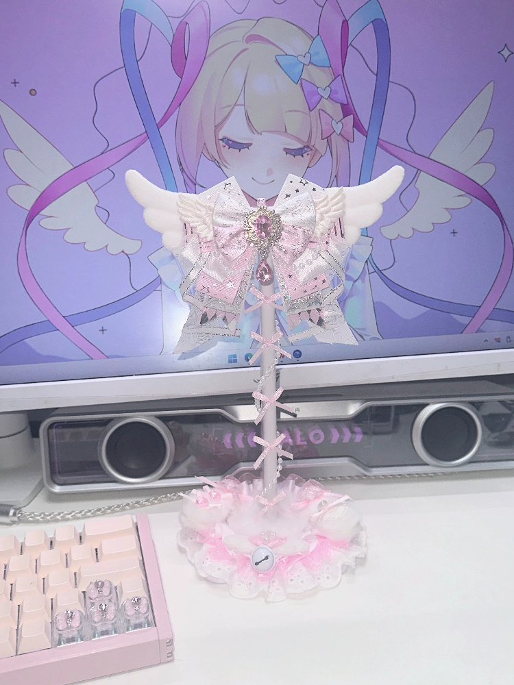 Cute Lace Headphone Stand Pink – Gaming Accessories Desk Bewertung und Preis