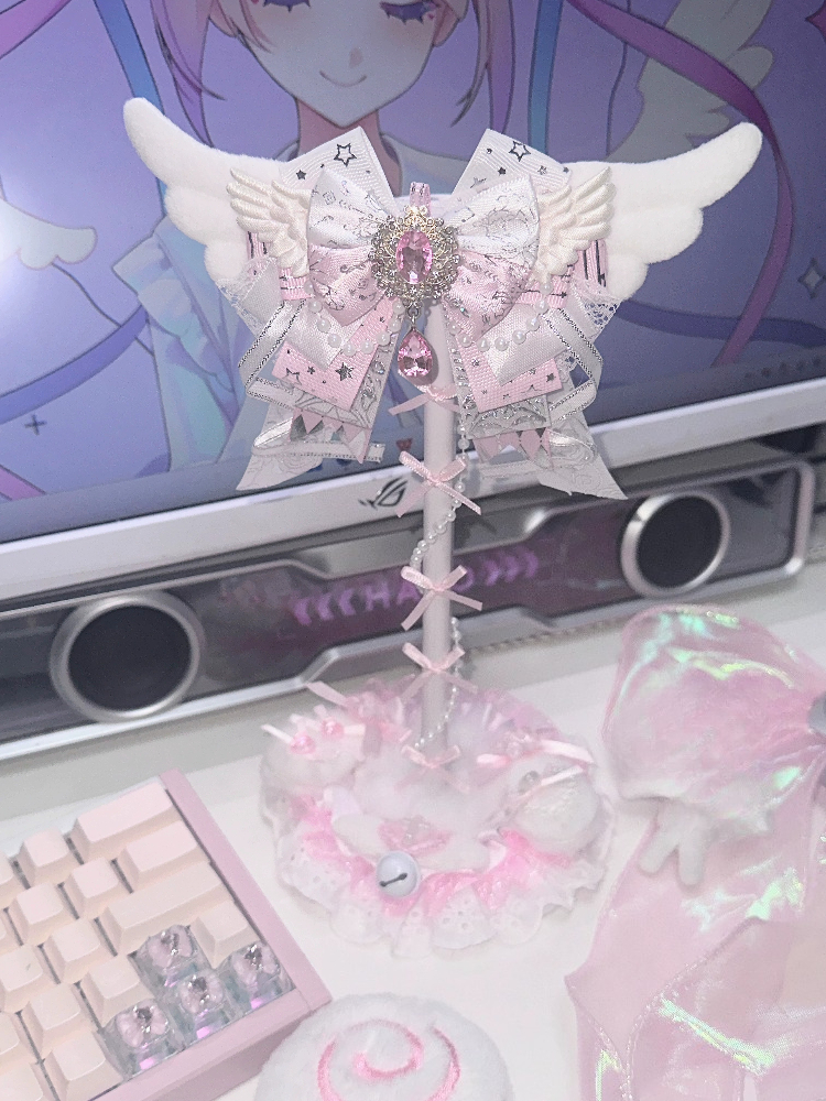 Cute Lace Headphone Stand Pink – Gaming Accessories Desk Bewertung und Preis