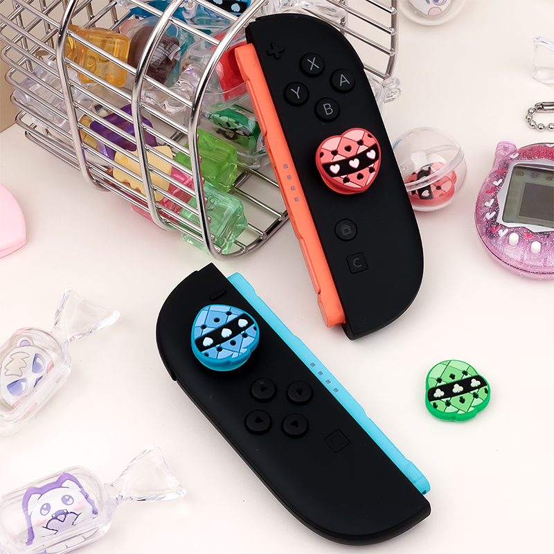 4pcs Cartoon Anime Silicone Th – Gaming Accessories Nintendo Switch Bewertung und Preis
