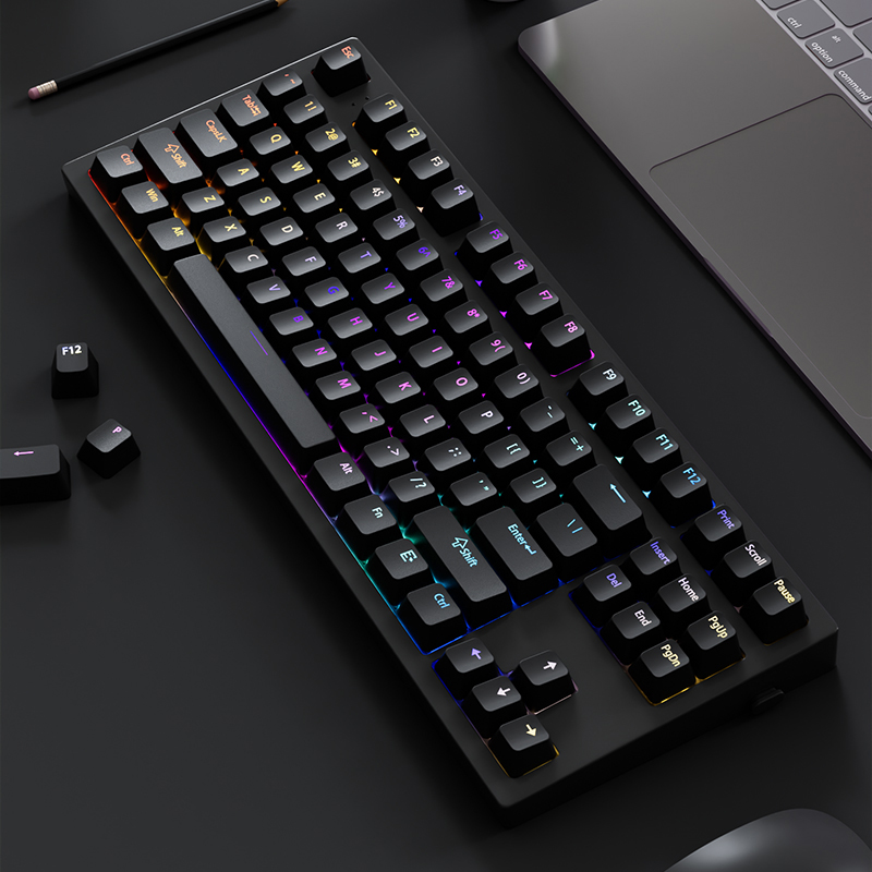 130+ Keys Black Custom Double  – Gaming Accessories Aesthetic Bewertung und Preis